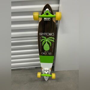Green and Yellow Longboard
